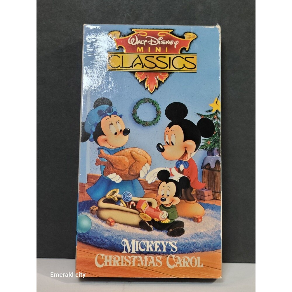 Vtg Walt Disney Mini Classics - Mickeys Christmas Carol VHS Video Cassette 1994